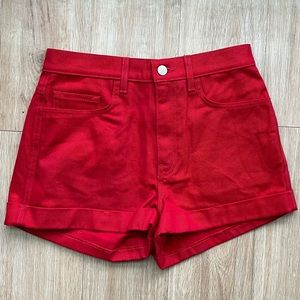 *Never Worn* American Apparel Red Jean Shorts